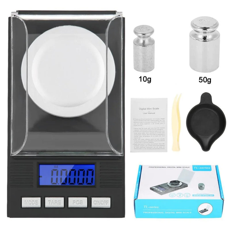 0.001g Lab Weight Balance Jewelry Diamond Herb Grams Electronic Scale