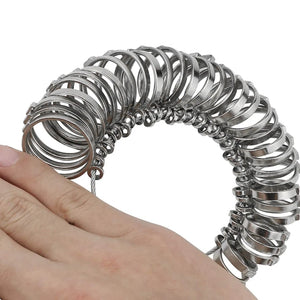 Metal Ring Sizer Tool Set Finger Sizer & Ring Mandrel