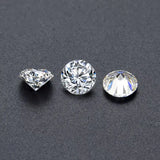 D VVS1 Round Moissanite Stones Brilliant Cut Loose Gem