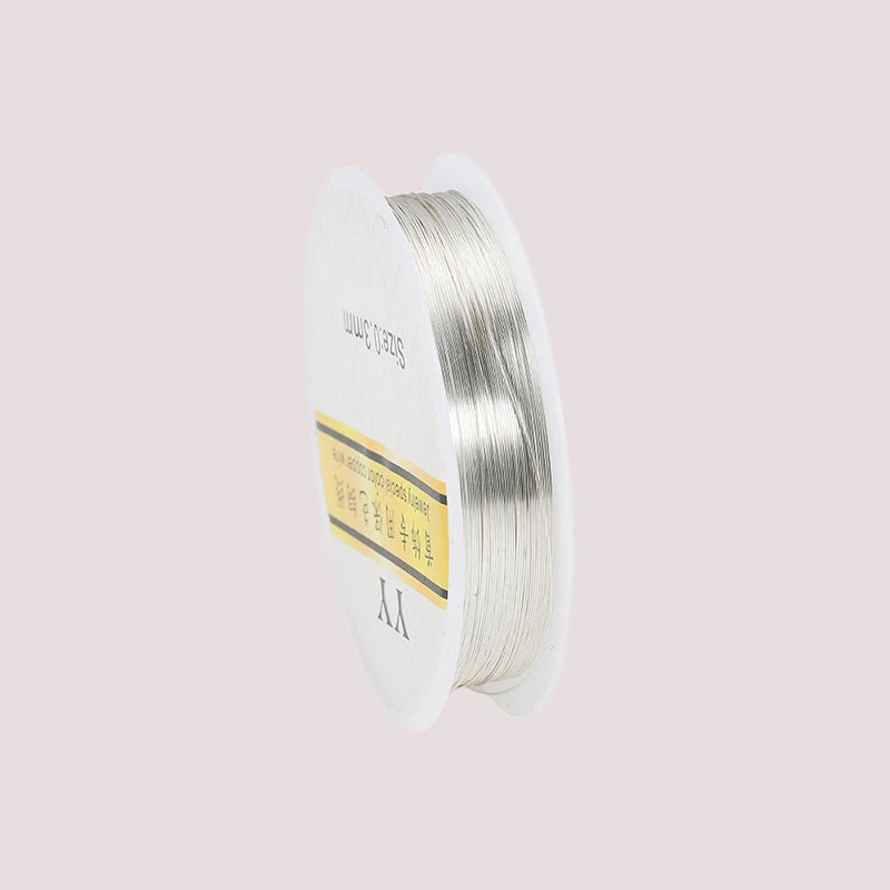 0.2-1mm Silver Copper Wire for Jewelry Making DIY Craft