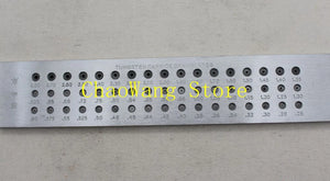 0.26-2.8mm Long Platinum Round Drawplate for Jewelry Making