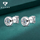 0.3/0.5 Round Cut Lab Diamond Moissanite Stud Earrings S925 Sterling Silver