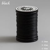 0.34-0.42-0.50mm Waxed Linen Thread Hand Sewn Hemp Thread