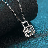 0.3CT Moissanite Necklace Sterling Silver Elegant Diamond Women's Gift