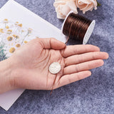 0.3mm 0.6mm 0.8mm Copper Beading Wire String SaddleBrown