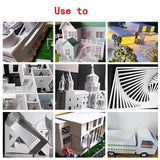 ABS Plastic Plate Sheet For Home DIY Model Making 30x50cm