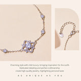 0.5CT Mossan Stone Bracelet 925 Sterling Silver Necklace Charm Women's Jewelry