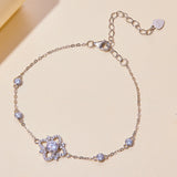 0.5CT Mossan Stone Bracelet 925 Sterling Silver Necklace Charm Women's Jewelry