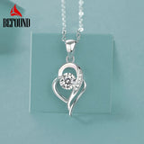 0.5ct Heart Moissanite Pendant Necklace in 925 Sterling Silver