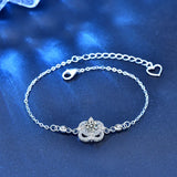 0.5ct Moissanite Geometric Bracelet 925 Silver Lab Diamond Charm Bangle