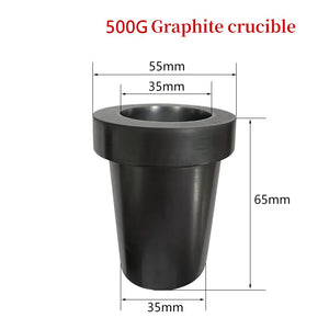 0.5kg Graphite Melting Crucible for Silver Copper Smelting