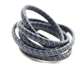 6mm 8mm Flat Braided Leather Cords for DIY Bracelet