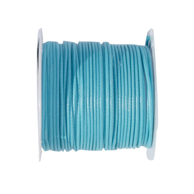 0.5mm Pale Turq Korea Polyester Wax Cord + Findings + 200yds/roll
