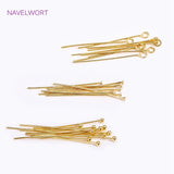 18K Plated Ball Head Pins, DIY Jewelry Making Supplies