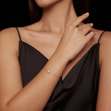 0.6CT Mossan Stone Bracelet 925 Sterling Silver Necklace Charm Women's Jewelry