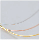 925 Sterling Silver Snakebone Chain Necklace C-XL288