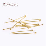 50-100Pcs 18K Plated Eye Pins Jewelry Findings