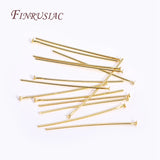 50-100Pcs 18K Plated Eye Pins Jewelry Findings