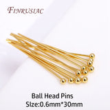 50-100Pcs 18K Plated Eye Pins Jewelry Findings