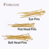 50-100Pcs 18K Plated Eye Pins Jewelry Findings