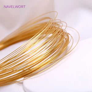 0.6mm 18K Plating Semi-Hard Copper Beading Wire