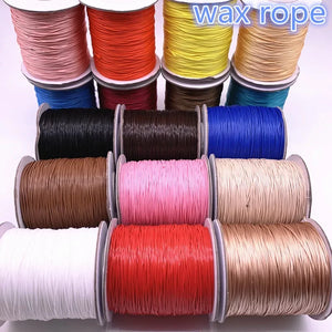Waxed Cord String for DIY Jewelry Making 1.0mm 2.0mm