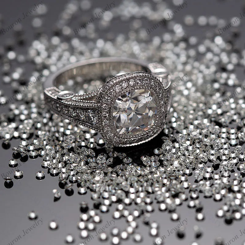 1CT Round Cut Moissanite IJ VVS1 Small Sizes Moissanite Diamond