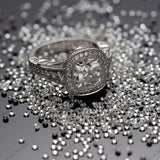 1CT Round Cut Moissanite IJ VVS1 Small Sizes Moissanite Diamond