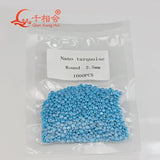 0.8-2mm Turquoise Brillion Cut Nano Loose Gemstone for Jewelry Making