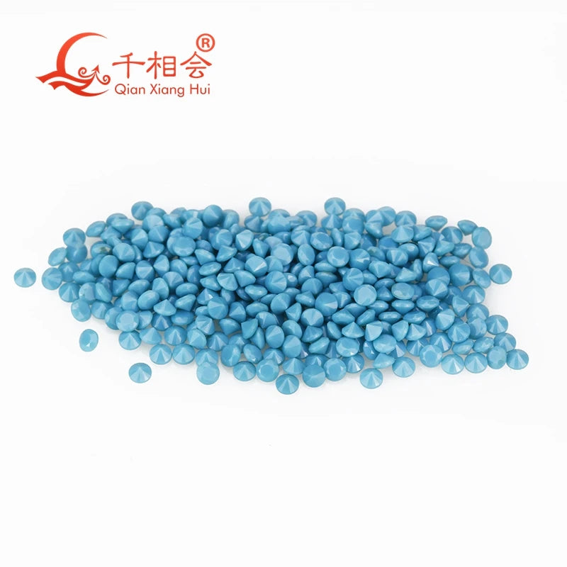 0.8-2mm Turquoise Brillion Cut Nano Loose Gemstone for Jewelry Making