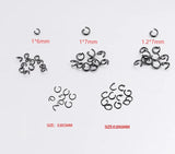 100pcs Stainless Steel Jump Rings Split Rings 0.8*5/6mm 1*7mm 1*6mm 1.2*7mm