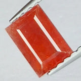 0.84ct Padparascha Sapphire Baguette Cut 5x4mm