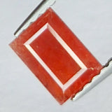 0.84ct Padparascha Sapphire Baguette Cut 5x4mm