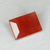 0.84ct Padparascha Sapphire Baguette Cut 5x4mm