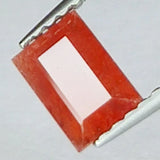 0.84ct Padparascha Sapphire Baguette Cut 5x4mm
