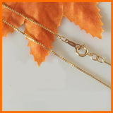 0.85MM 14K Gold Filled Chain Necklace for Women 16/18 Inch