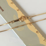 0.85MM 14K Gold Filled Chain Necklace for Women 16/18 Inch