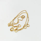 0.85MM 14K Gold Filled Chain Necklace for Women 16/18 Inch