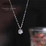 0.8CT D VVS1 EX Moissanite Necklace 925 Sterling Silver Fine Jewelry