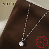 0.8CT D VVS1 EX Moissanite Necklace 925 Sterling Silver Fine Jewelry