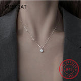 0.8CT D VVS1 EX Moissanite Necklace 925 Sterling Silver Fine Jewelry