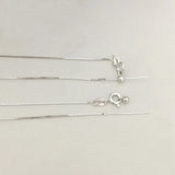 S925 Box Piercing Chain Necklace for DIY Jewelry
