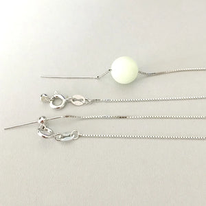 S925 Box Piercing Chain Necklace for DIY Jewelry
