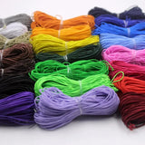 Colorful Cotton Wrapped Rubber Beading Cord 0.8mm 1.2mm