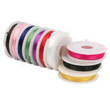 0.8mm 10Rolls Nylon Seed Beads Cord String for DIY Bracelet Jewelry Making