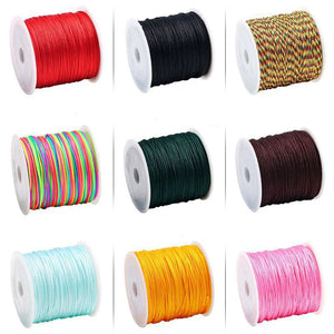 0.8mm 45M Nylon Cord Rope Chinese Knot Macrame Thread DIY Beading Rope