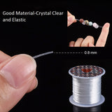 0.8mm Elastic Line Beading Wire Thread for DIY Stretch Bracelet Necklace Making