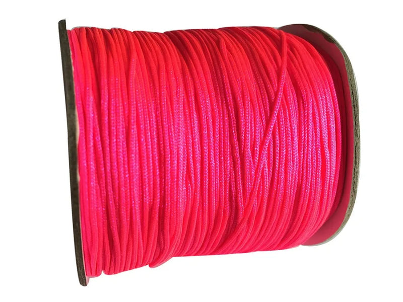 Neon Pink Rattail Braid Nylon Cord 0.8mm 200m=1Roll