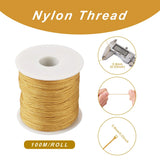 0.8mm Nylon Beading Thread Cord for Jewelry Making 100m/Roll
