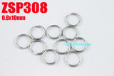 0.8x10mm Stainless Steel Key-Ring Split Ring Key Chain DIY Accessories 1000pcs